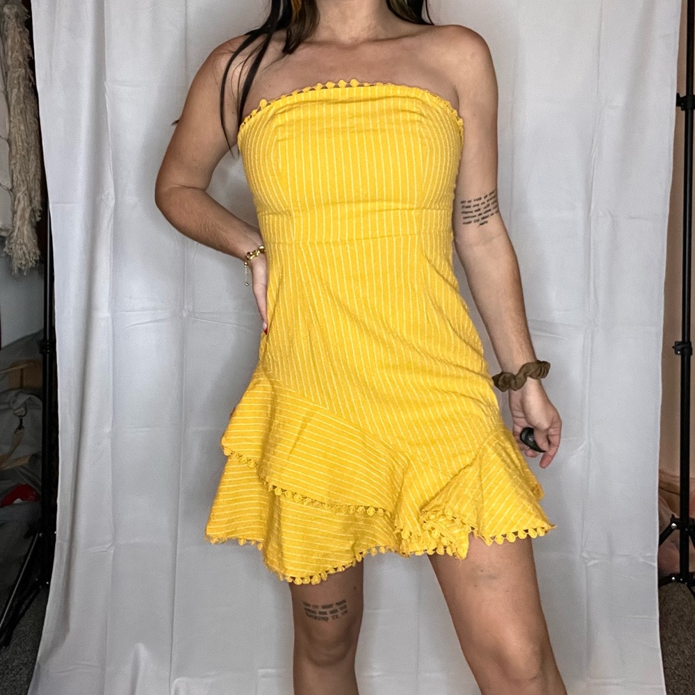 Strapless summer dress